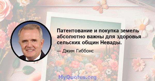 Патентование и покупка земель абсолютно важны для здоровья сельских общин Невады.