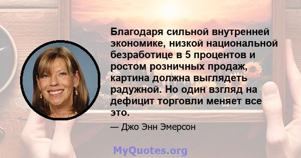 Благодаря сильной внутренней экономике, низкой национальной безработице в 5 процентов и ростом розничных продаж, картина должна выглядеть радужной. Но один взгляд на дефицит торговли меняет все это.