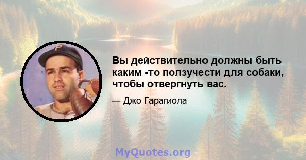 Вы действительно должны быть каким -то ползучести для собаки, чтобы отвергнуть вас.