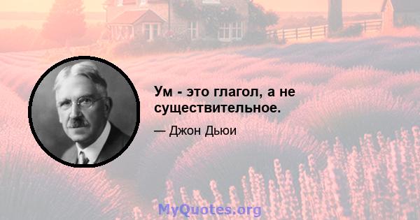 Ум - это глагол, а не существительное.