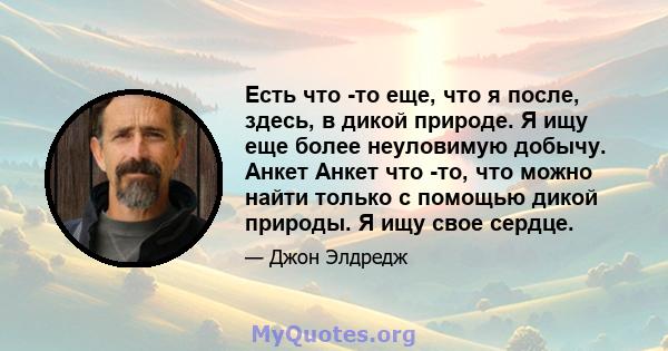 Есть что -то еще, что я после, здесь, в дикой природе. Я ищу еще более неуловимую добычу. Анкет Анкет что -то, что можно найти только с помощью дикой природы. Я ищу свое сердце.