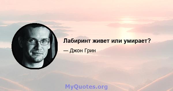 Лабиринт живет или умирает?