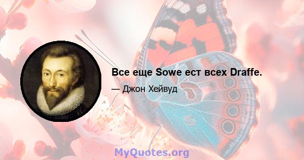 Все еще Sowe ест всех Draffe.