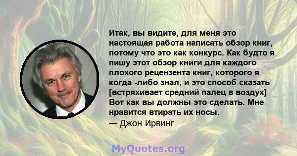 Итак, вы видите, для меня это настоящая работа написать обзор книг, потому что это как конкурс. Как будто я пишу этот обзор книги для каждого плохого рецензента книг, которого я когда -либо знал, и это способ сказать