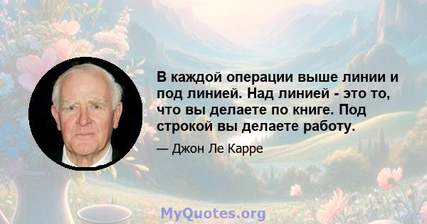 В каждой операции выше линии и под линией. Над линией - это то, что вы делаете по книге. Под строкой вы делаете работу.