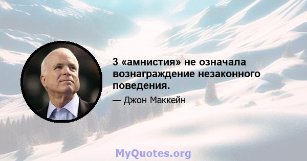 3 «амнистия» не означала вознаграждение незаконного поведения.