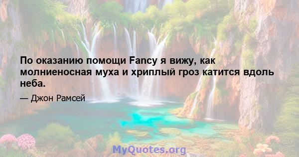 По оказанию помощи Fancy я вижу, как молниеносная муха и хриплый гроз катится вдоль неба.