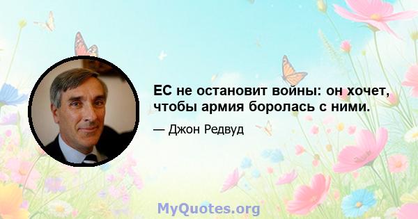 ЕС не остановит войны: он хочет, чтобы армия боролась с ними.