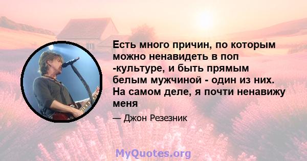 Есть много причин, по которым можно ненавидеть в поп -культуре, и быть прямым белым мужчиной - один из них. На самом деле, я почти ненавижу меня