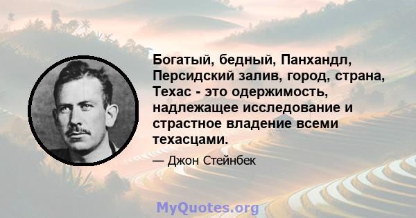 Богатый, бедный, Панхандл, Персидский залив, город, страна, Техас - это одержимость, надлежащее исследование и страстное владение всеми техасцами.