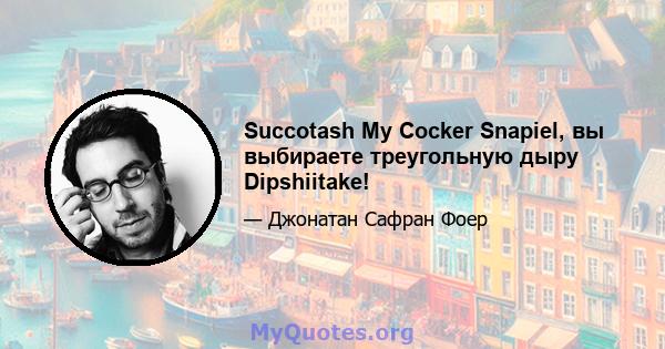 Succotash My Cocker Snapiel, вы выбираете треугольную дыру Dipshiitake!