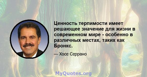 Ценность терпимости имеет решающее значение для жизни в современном мире - особенно в различных местах, таких как Бронкс.