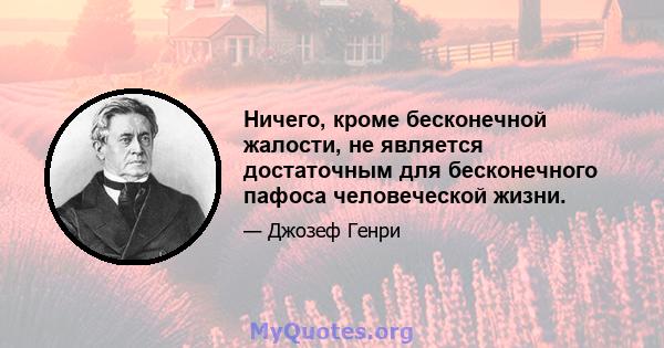 Ничего, кроме бесконечной жалости, не является достаточным для бесконечного пафоса человеческой жизни.