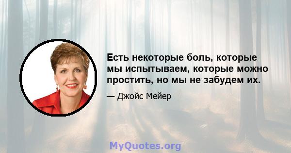 Есть некоторые боль, которые мы испытываем, которые можно простить, но мы не забудем их.