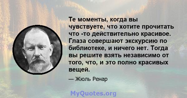 Те моменты, когда вы чувствуете, что хотите прочитать что -то действительно красивое. Глаза совершают экскурсию по библиотеке, и ничего нет. Тогда вы решите взять независимо от того, что, и это полно красивых вещей.