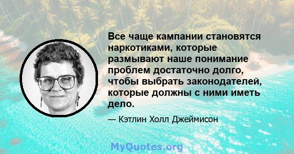 Все чаще кампании становятся наркотиками, которые размывают наше понимание проблем достаточно долго, чтобы выбрать законодателей, которые должны с ними иметь дело.