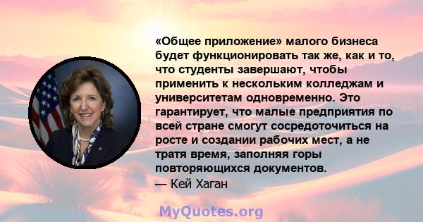 «Общее приложение» малого бизнеса будет функционировать так же, как и то, что студенты завершают, чтобы применить к нескольким колледжам и университетам одновременно. Это гарантирует, что малые предприятия по всей