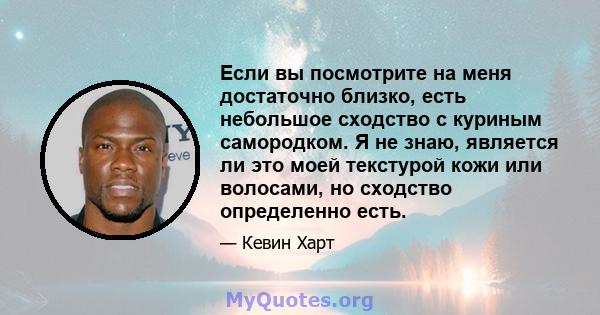 Если вы посмотрите на меня достаточно близко, есть небольшое сходство с куриным самородком. Я не знаю, является ли это моей текстурой кожи или волосами, но сходство определенно есть.