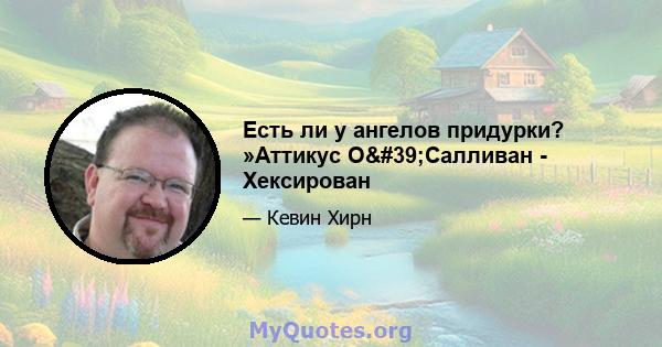 Есть ли у ангелов придурки? »Аттикус О'Салливан - Хексирован