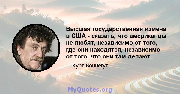 Высшая государственная измена в США - сказать, что американцы не любят, независимо от того, где они находятся, независимо от того, что они там делают.