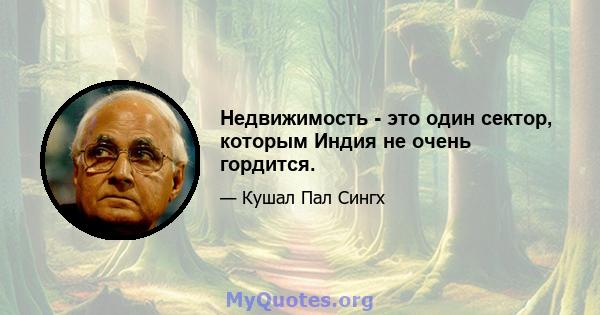 Недвижимость - это один сектор, которым Индия не очень гордится.