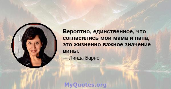 Вероятно, единственное, что согласились мои мама и папа, это жизненно важное значение вины.