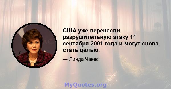 США уже перенесли разрушительную атаку 11 сентября 2001 года и могут снова стать целью.