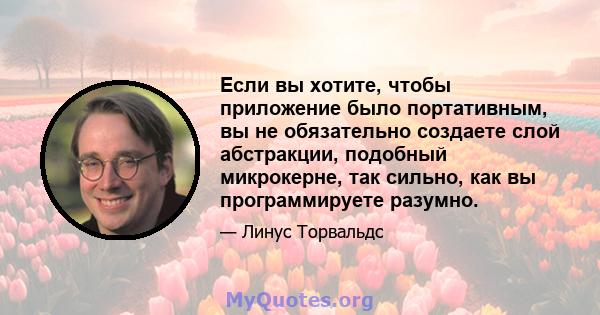 Если вы хотите, чтобы приложение было портативным, вы не обязательно создаете слой абстракции, подобный микрокерне, так сильно, как вы программируете разумно.