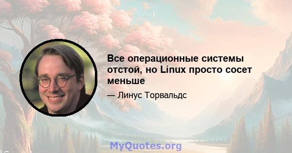 Все операционные системы отстой, но Linux просто сосет меньше