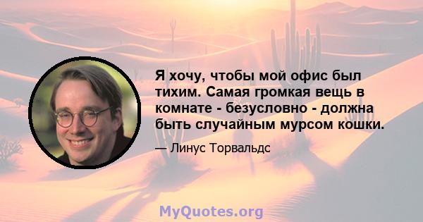 Я хочу, чтобы мой офис был тихим. Самая громкая вещь в комнате - безусловно - должна быть случайным мурсом кошки.