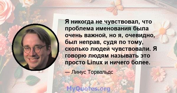 Я никогда не чувствовал, что проблема именования была очень важной, но я, очевидно, был неправ, судя по тому, сколько людей чувствовали. Я говорю людям называть это просто Linux и ничего более.