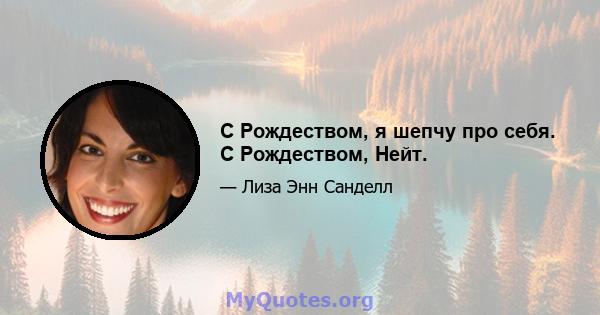 С Рождеством, я шепчу про себя. С Рождеством, Нейт.