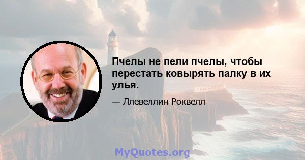 Пчелы не пели пчелы, чтобы перестать ковырять палку в их улья.