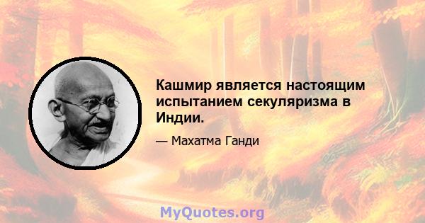 Кашмир является настоящим испытанием секуляризма в Индии.