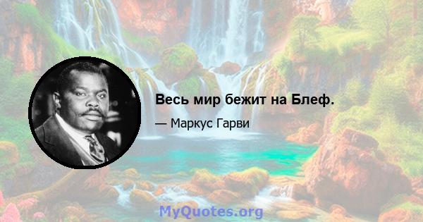 Весь мир бежит на Блеф.