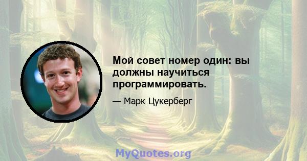 Мой совет номер один: вы должны научиться программировать.