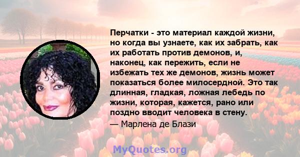 Перчатки - это материал каждой жизни, но когда вы узнаете, как их забрать, как их работать против демонов, и, наконец, как пережить, если не избежать тех же демонов, жизнь может показаться более милосердной. Это так