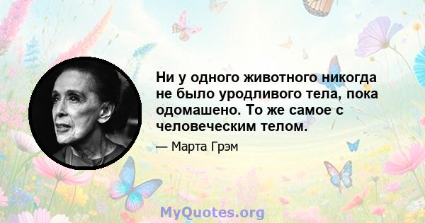 Ни у одного животного никогда не было уродливого тела, пока одомашено. То же самое с человеческим телом.