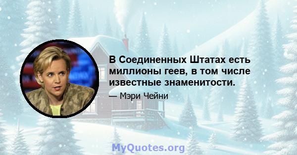 В Соединенных Штатах есть миллионы геев, в том числе известные знаменитости.