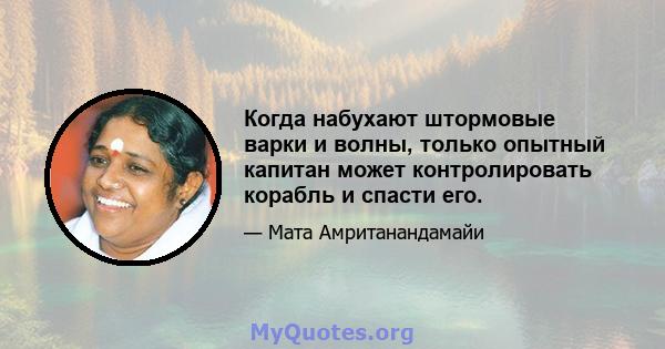 Когда набухают штормовые варки и волны, только опытный капитан может контролировать корабль и спасти его.