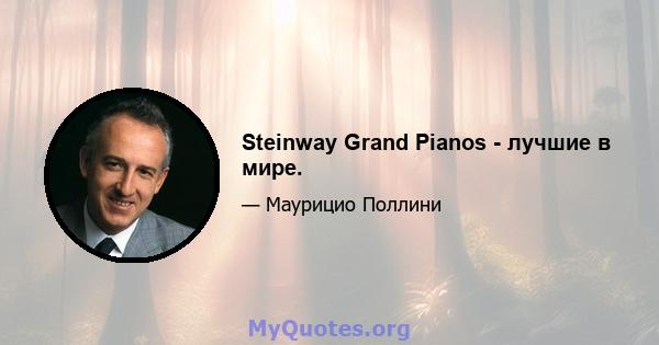 Steinway Grand Pianos - лучшие в мире.