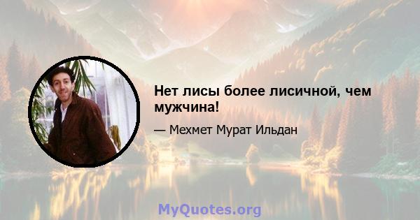 Нет лисы более лисичной, чем мужчина!