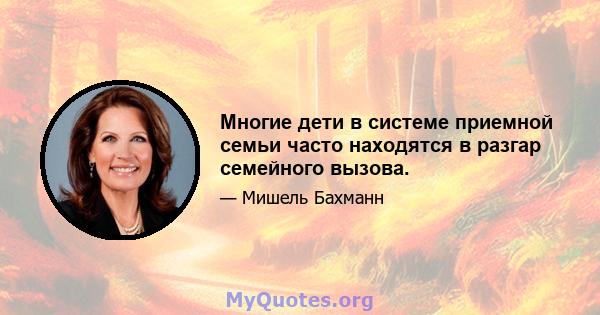 Многие дети в системе приемной семьи часто находятся в разгар семейного вызова.