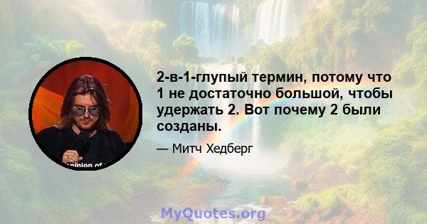 2-в-1-глупый термин, потому что 1 не достаточно большой, чтобы удержать 2. Вот почему 2 были созданы.