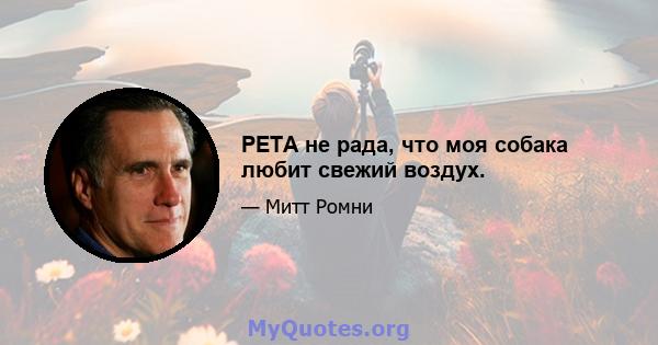 PETA не рада, что моя собака любит свежий воздух.