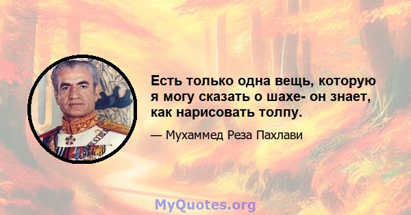 Есть только одна вещь, которую я могу сказать о шахе- он знает, как нарисовать толпу.