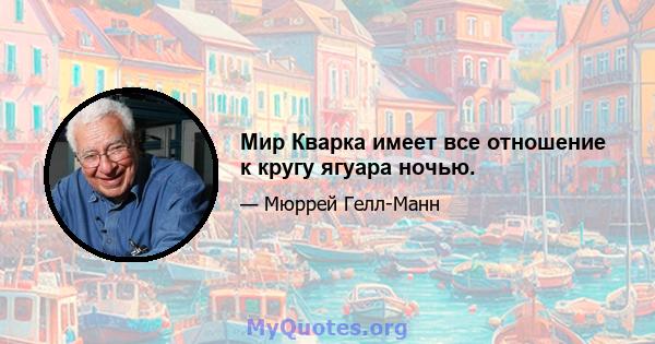 Мир Кварка имеет все отношение к кругу ягуара ночью.