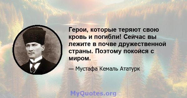 Герои, которые теряют свою кровь и погибли! Сейчас вы лежите в почве дружественной страны. Поэтому покойся с миром.