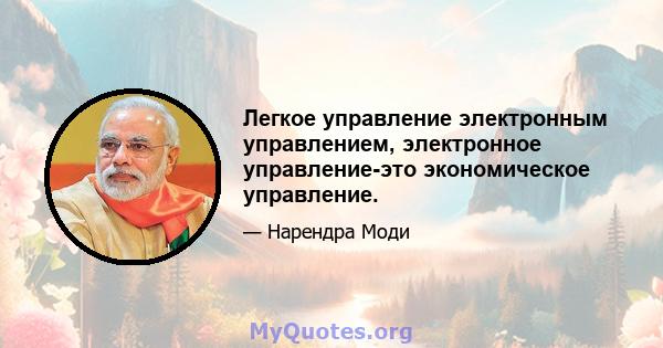 Легкое управление электронным управлением, электронное управление-это экономическое управление.