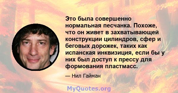 Это была совершенно нормальная песчанка. Похоже, что он живет в захватывающей конструкции цилиндров, сфер и беговых дорожек, таких как испанская инквизиция, если бы у них был доступ к прессу для формования пластмасс.